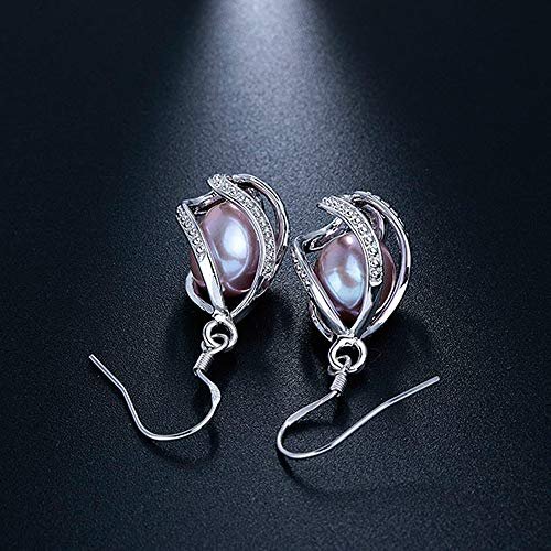 100% Natural Freshwater Pearl Jewelry Sets For Women Fashion 925 Sterling Silver Earrings&Pendant Wedding Jewelry