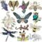 12 Pcs Women Brooches Bulk Set Rhinestone Crystal Vintage with Hummingbird Owl Elephant Peacock Bee Brooch Pin Animal Shape Butterfly Pins for Women Girls Christmas Gifts