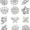 12pcs lot silver plated crystal rhinestone wedding brooches pins