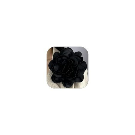 19mm Extra Large Rose Flower Brooches Lapel Pins Dainty Satin Fabric Brooches Big Camellia Flower Brooch Pin for Women Wedding Part Dance Clothes Accessories Jewelry