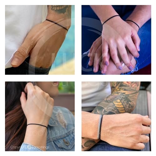 Adjustable Cord Bracelet- Colorful Unisex Adult Waterproof Nylon String Bracelets & Boho Surfer Anklet for Men & Women