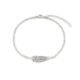 Baronyka Men's Handcrafted Anklet, Wax Cord, Stainless Steel, Adjustable Length, Durable for Everyday Wear and Modern Look (Silver Feather)