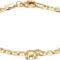 Barzel 18K Gold Plated Flat Marina Elephant Anklet For Women - Made In Brazil