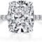 Bo.Dream Cushion Cut 3ct Cubic Zirconia CZ Platinum Plated Sterling Silver Engagement Rings