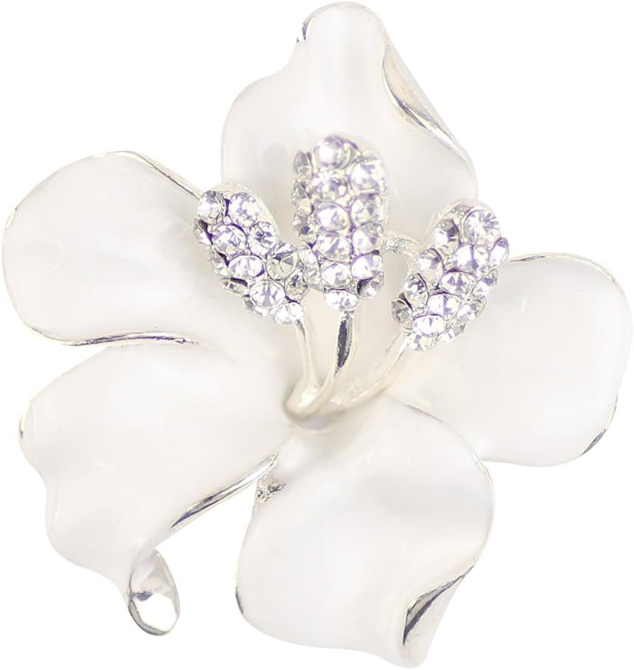 Brooch Pin for Women Flowers Brooch with Created Crystal | Elegant Brooches and Pins for women | Pearl Brooches for women with Flower Pins | Designer Brooch Collar Pins for...