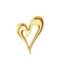 Brooch Pins Heart Gold Lapel Hijab Cute Brooches for Women Fashion Jewelry Clothing Decoration Accessories