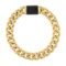 Bulova Men's Jewelry Classic Gold Tone Curb Chain Bracelet, Stainless Steel 13MM Bracelet, 8.5" Style:BVB1084-GOSTNA