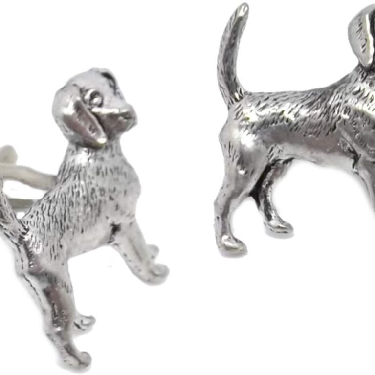 CUFFLINKS.DIRECT Beagle Dog Hunting Dog English Pewter Gift Cufflinks