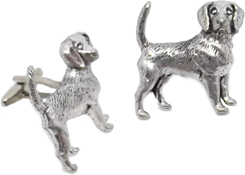 CUFFLINKS.DIRECT Beagle Dog Hunting Dog English Pewter Gift Cufflinks