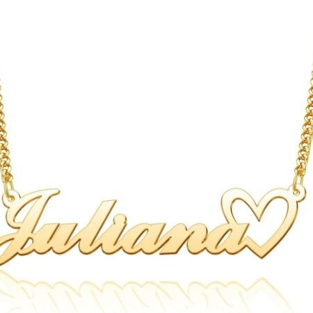 Custom Name Necklace Gold Plated Personalized Nameplate Jewelry Customized Gift for Women