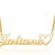 Custom Name Necklace Gold Plated Personalized Nameplate Jewelry Customized Gift for Women