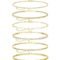 DEARMAY Gold Ankle Bracelets for Women Waterproof - Dainty 6Pcs 14K Gold Plated Anklets Layered Cuban Link Chain Herringbone Cute Anklets Set Pack Summer Beach Jewelry Gift for...