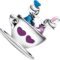 Donald Duck & Daisy Duck Love Cup Charm Fit Women Bracelet Necklaces Fashion Gifts 925 Sterling Silver DIY Jewelry