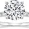 EAMTI 925 Sterling Silver 1.25 CT Round Solitaire Cubic Zirconia Engagement Ring Halo Promise Ring Size 3-13