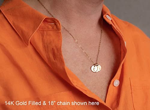EFYTAL Initial Necklaces for Women|Girls, Dainty 14k Gold-Filled or Sterling Silver 3 Initial Necklace, Necklace with Initials, Necklace for Mom, Push Presents for New Mom,...