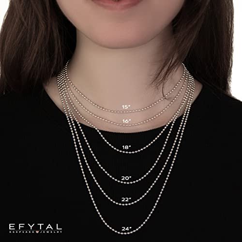 EFYTAL Initial Necklaces for Women|Girls, Dainty 14k Gold-Filled or Sterling Silver 3 Initial Necklace, Necklace with Initials, Necklace for Mom, Push Presents for New Mom,...