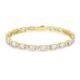 FANCIME 14K Gold Plated Birthstone Bracelets 4mm Sterling Silver Tennis Bracelets Gold Bracelets Birthday Jewelry Gifts for Women 7"