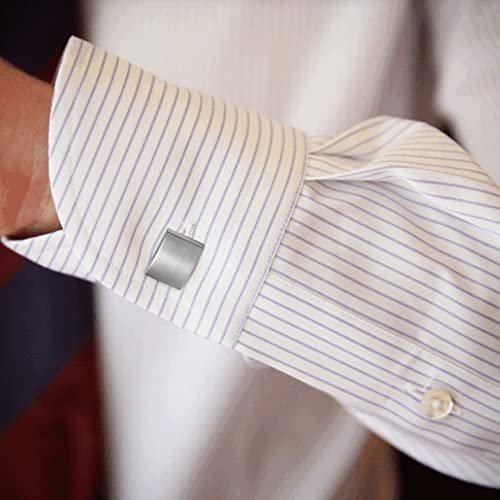 FIBO STEEL Stainless Steel Classic Cufflinks for Men Wedding Business
