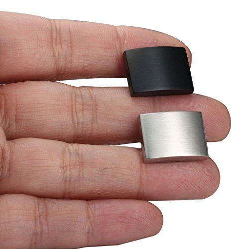 FIBO STEEL Stainless Steel Classic Cufflinks for Men Wedding Business