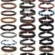 FIRAZIO 27Pcs Braided Leather Bracelets for Men Women Wrap Wood Beads Cuff Bracelet Hemp Cords Ethnic Tribal Handmade Wrap Wristband Bracelets Set Adjustable