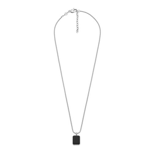 Fossil Men's Stainless Steel or Leather Necklace for Men