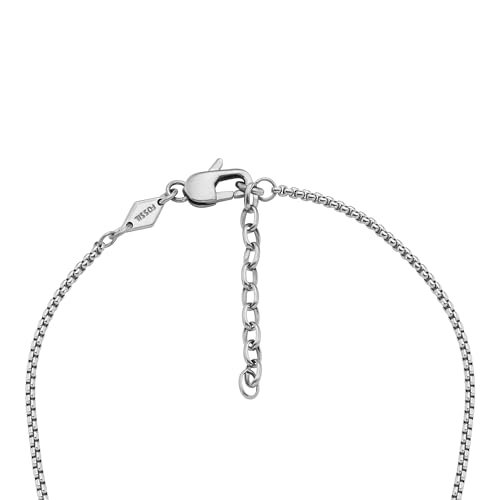 Fossil Men's Stainless Steel or Leather Necklace for Men