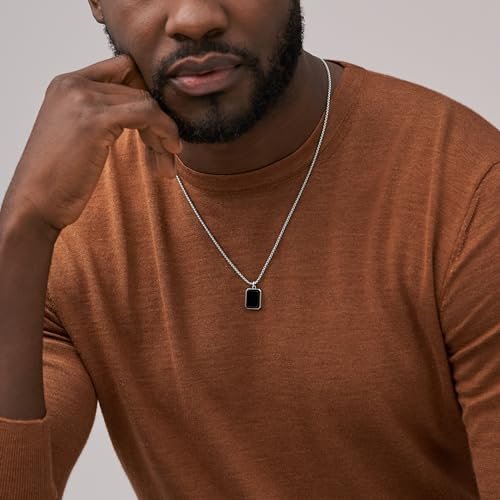 Fossil Men's Stainless Steel or Leather Necklace for Men