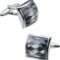 HAWSON Cufflinks for Men Gift Box Packing, Handmade Classic Mother of Pearl Silver Cuff Links for Men’s French Shirt, Personalized Gifts Accessories for Men