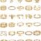 iF YOU 30 Pcs Gold Rings Set for Women, Boho Stackable Midi Rings, Silver Knuckle Rings Pack
