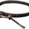 Infinityee888 Onyx Bead Anklet bracelet 10-10.5 inches woven with Leather cord beautiful handmade hippie bohemian Unisex Anklet Gift Idea for Both Men Women Boy Girl