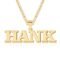Jecivila Name Necklace Personalized for Men 18K Gold Plate Mens Custom Name Initial Number Necklace with Rope Figaro Curb Chain Personalized Jewelry Gifts for Dad Grandfather...
