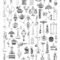JIALEEY 65PCS Home Tool Charms Collection, Wholesale Bulk Lots Antique Silver Tibetan Alloy Worker 3D Tools Charms Pendants DIY for Jewelry Making and Crafting