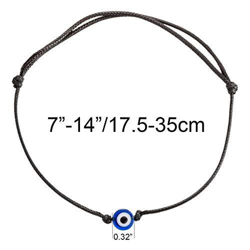 kelistom Evil Eye Anklet Bracelet for Women Men Teen Girls Boys Handmade Simple String Waterproof Ankle Bracelets for Women Minimalist Jewelry Adjustable