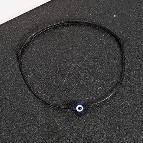 kelistom Evil Eye Anklet Bracelet for Women Men Teen Girls Boys Handmade Simple String Waterproof Ankle Bracelets for Women Minimalist Jewelry Adjustable