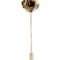 Knighthood Men's Metalic Gold Flower Lapel Pin Shirt Stud Brooch Golden