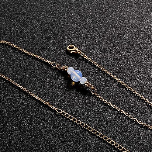 Kyerlyn Dainty Simple Chain Anklet for Women 18k Gold/Silver Plated Summer Beach Beaded Evil Eye Moon Figaro Butterfly Satellite Cuban Pearl Flat Marina Anklet Gift