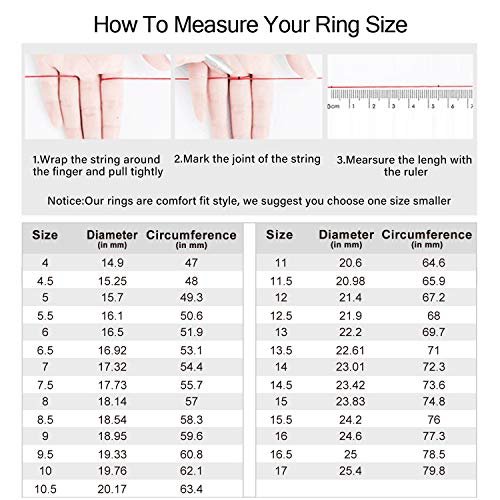 Mameloly 2ct Wedding Rings for Women Princess Cut Bridal Ring Sets Cubic Zirconia Engagement Rings Twisting Infinity Pave Set Size 4-12