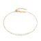 MEVECCO Women Gold Anklet Boho Delicate Handmade 18k Gold Plated Dainty Beach Pearl Foot Chain Ankle Bracelet Adjustable Wafer Anklet for Women ANK-Pearl