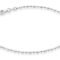 Miabella 925 Sterling Silver Diamond-Cut Oval and Round Bead Ball Chain Anklet Ankle Bracelet for Women, Made in Italy