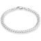 Miabella 925 Sterling Silver Italian 5mm Solid Diamond-Cut Cuban Link Curb Chain Bracelet for Men Women, Made in Italy