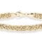 Miabella Italian 18K Gold Over Sterling Silver Byzantine Bracelet for Women, Handmade in Italy