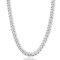 Miabella Solid 925 Sterling Silver Italian 5mm Diamond Cut Cuban Link Curb Chain Necklace for Women Men, Made in Italy