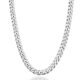Miabella Solid 925 Sterling Silver Italian 5mm Diamond Cut Cuban Link Curb Chain Necklace for Women Men, Made in Italy