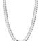 Miabella Solid 925 Sterling Silver Italian 7mm Diamond Cut Cuban Link Curb Chain Necklace for Men Women