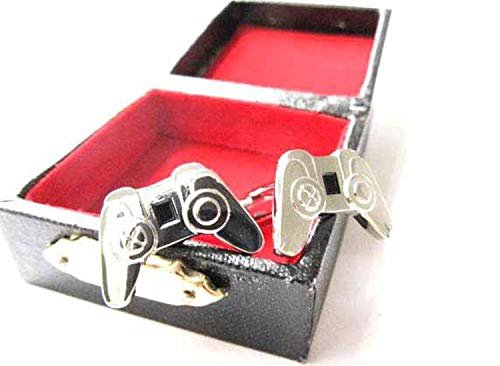 Miniblings Controller Game Console Gaming Cufflinks - Handmade I Cufflink Cufflinks Shirt Buttons I Beautiful Wooden Box Included - Controller Game Console Gaming, Wood