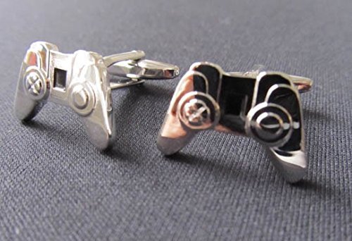 Miniblings Controller Game Console Gaming Cufflinks - Handmade I Cufflink Cufflinks Shirt Buttons I Beautiful Wooden Box Included - Controller Game Console Gaming, Wood