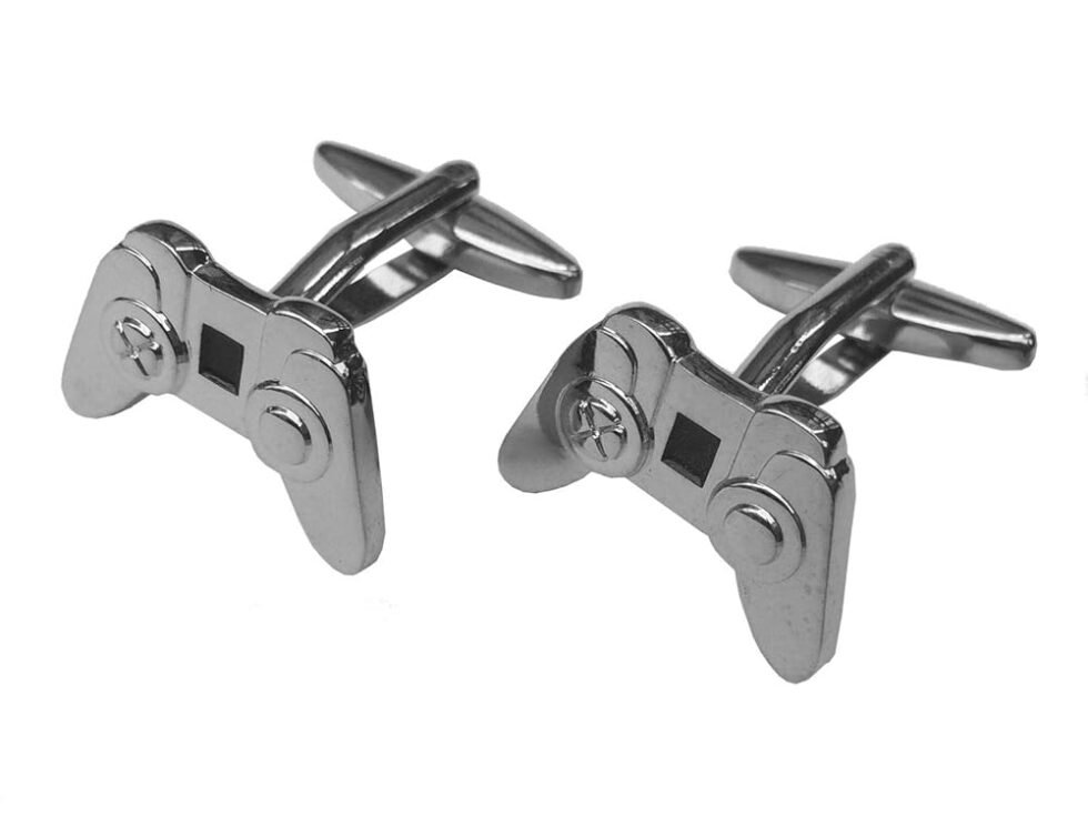 Miniblings Controller Game Console Gaming Cufflinks - Handmade I Cufflink Cufflinks Shirt Buttons I Beautiful Wooden Box Included - Controller Game Console Gaming, Wood