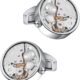 Mr.Van Watch Movement Cufflinks Silver Vintage Steampunk For Men's Father's Day Deluxe Gift