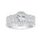 Newshe Jewellery Engagement Sets AAAAA Cz Wedding Rings for Women 925 Sterling Silver 3pcs Round White Size 4-13