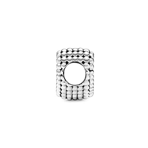Pandora Beaded Open Heart Charm - Compatible Moments Bracelets - Jewelry for Women - Gift for Women in Your Life - Made with Sterling Silver, No Gift Box